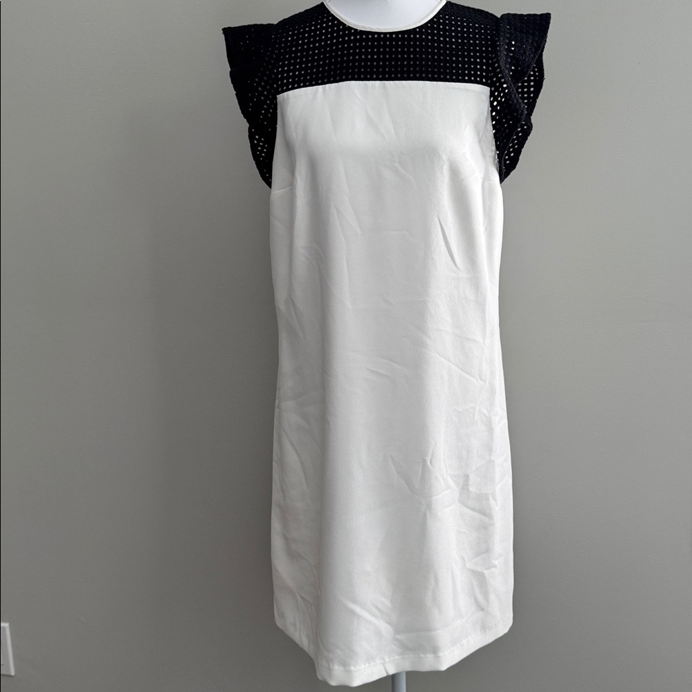 Michael Kors Black and White Sheath Dress Sleeveless dress  size S